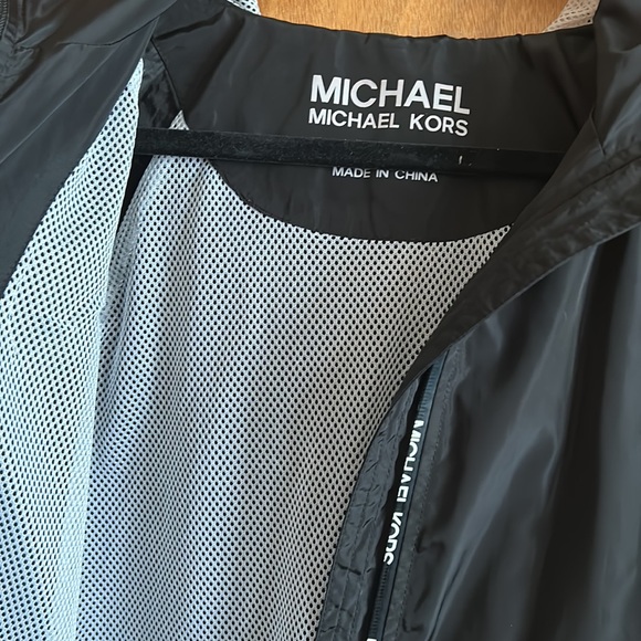 Michael Kors Black Windbreaker, size L - Picture 3 of 4